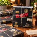 RAW Classic Black Rolling Papers – Kingsize Slim, 50 Leaves