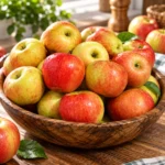 Fresh Red & Golden Apples