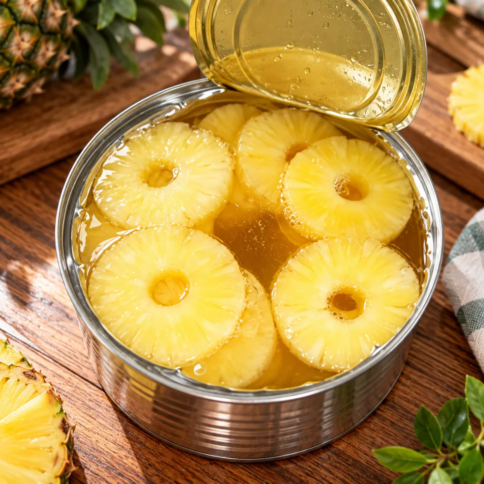 67 Canned Pineapple Slices in Syrup - Image 1